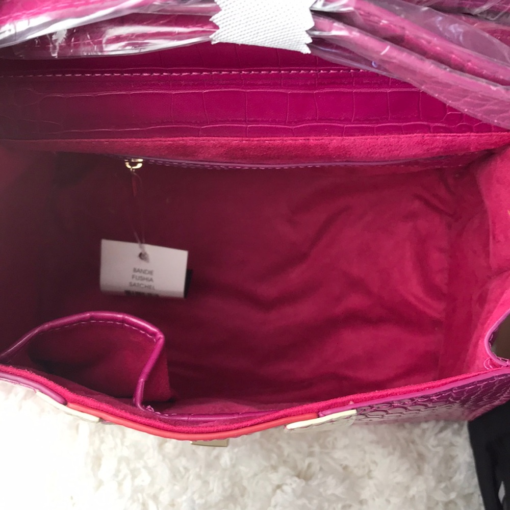 NWT Steve Madden Bandie Fushia Satchel - Picture 5 of 8